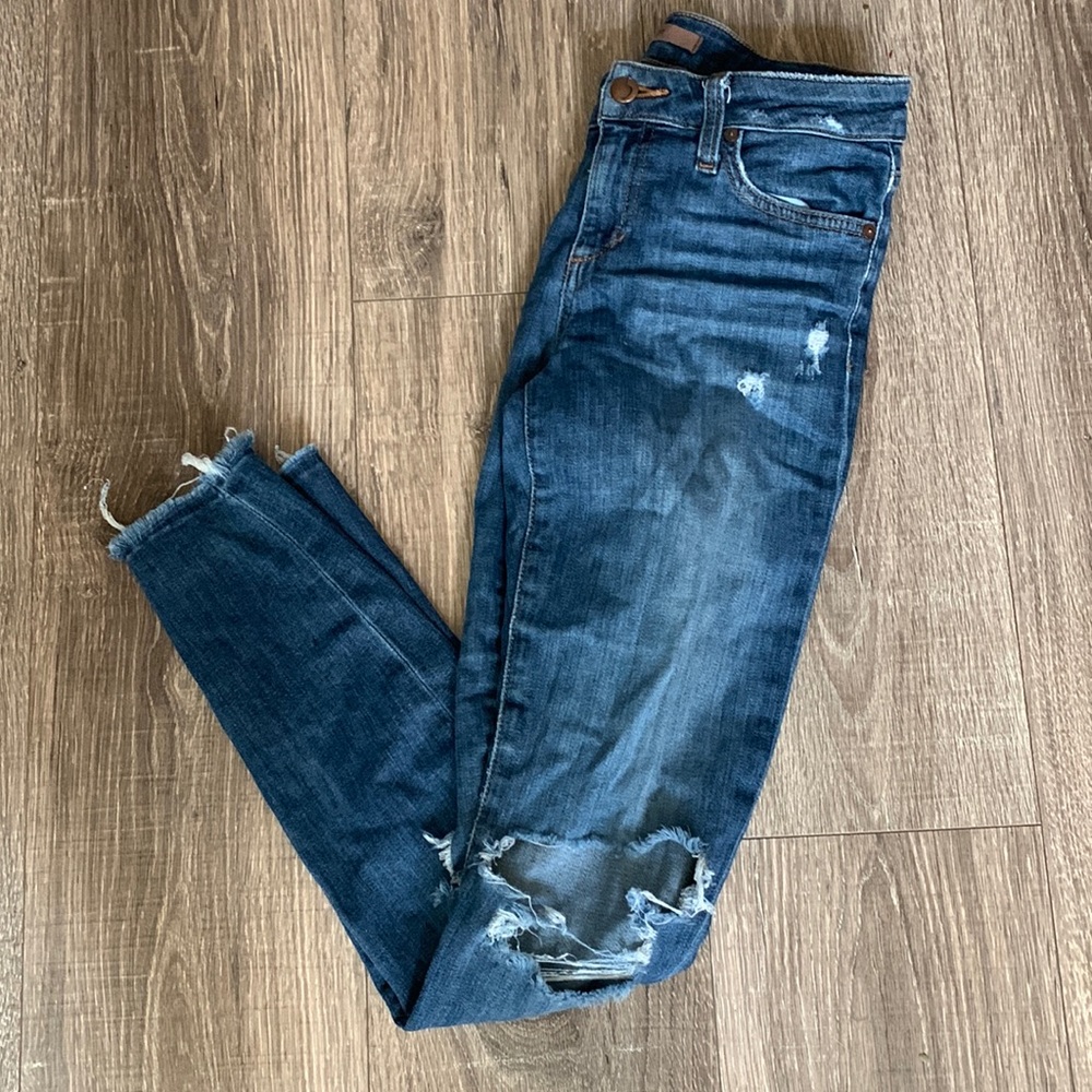 Joe’s Distressed Skinny Ankle Jeans